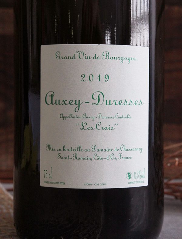 Auxey Duresses Les crais 2019 vin naturel blanc frederic cossard 3