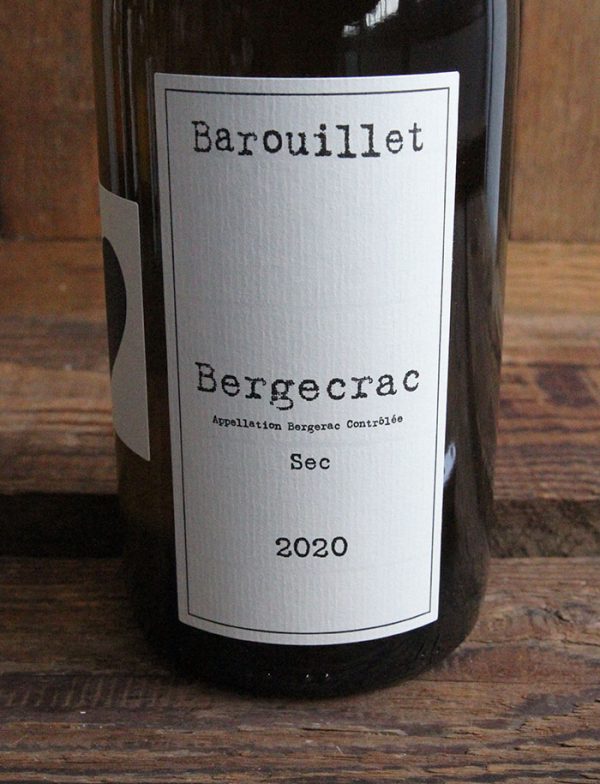 Bergecrac vin nature blanc 2020 Chateau Barouillet 2
