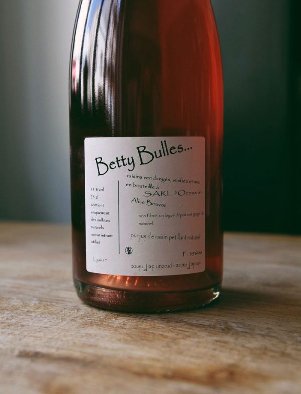 Betty Bulles petnat vin rose 2018 domaine de l octavin alice bouvot 3