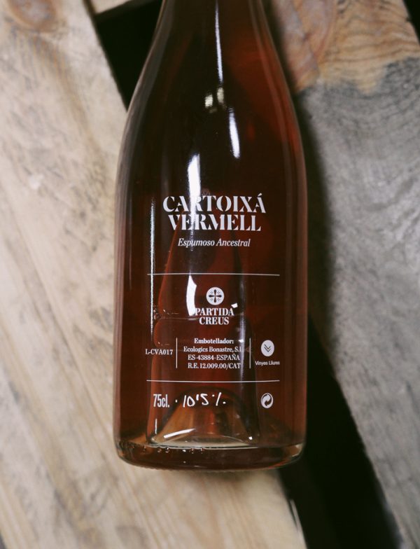 CV Cartoixa Vermell Ancestral vin naturel blanc petillant 2017 partida creus 2