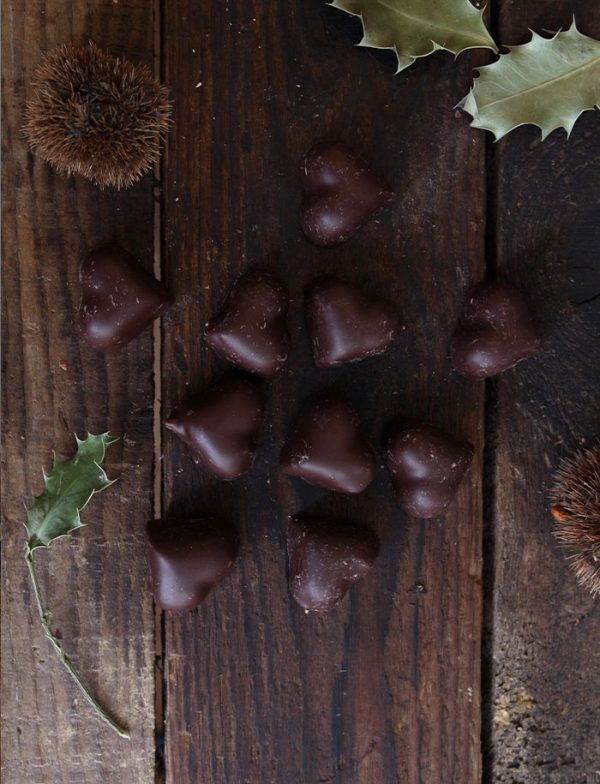 Coeur guimauves chocolat noir vanille 1