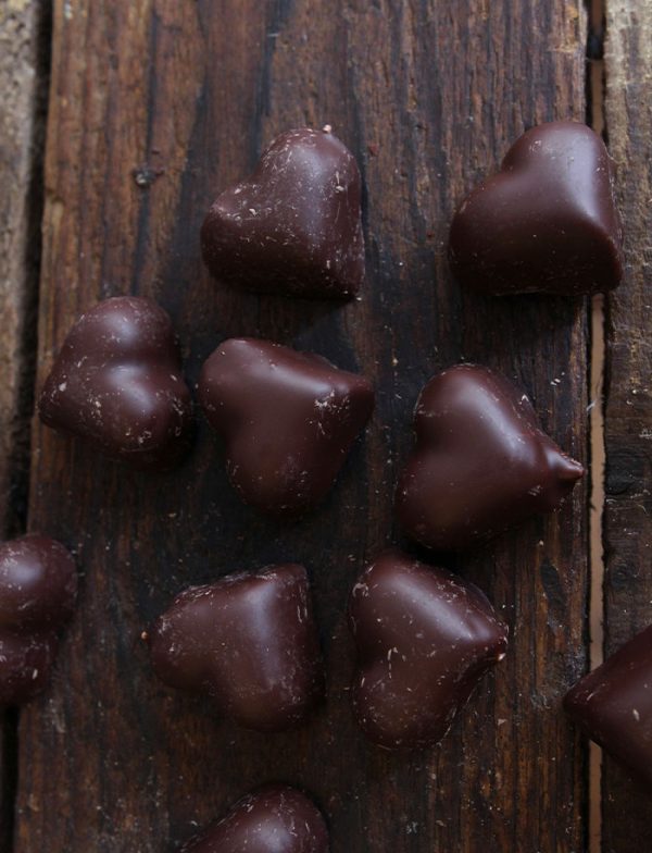 Coeur guimauves chocolat noir vanille 3