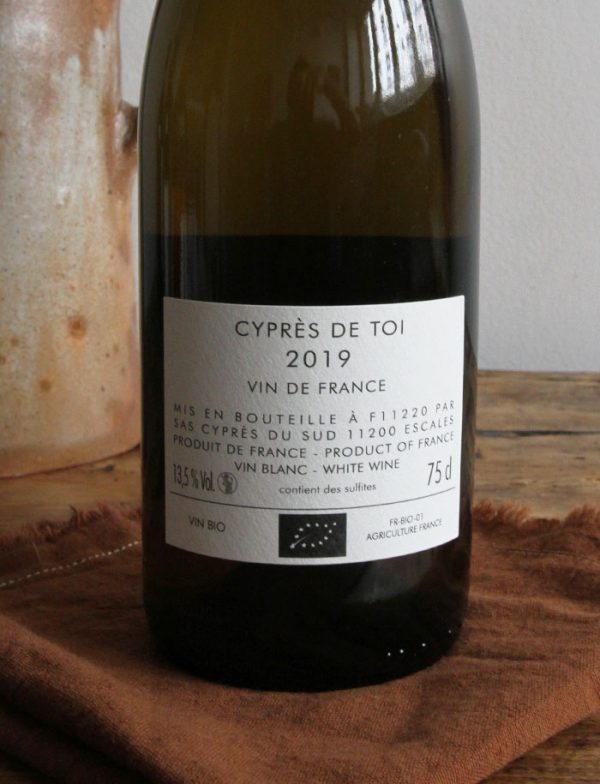 Cypres de toi vin naturel blanc 2019 fond cypres 3