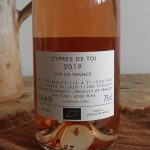 Cypres de toi vin naturel rose 2019 fond cypres 3