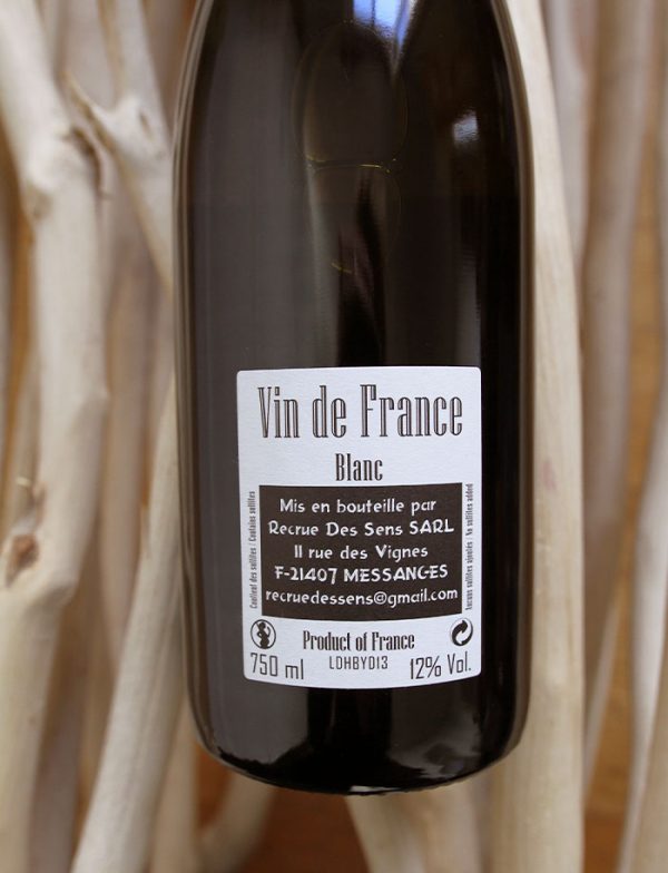 DH vin naturel blanc 2013 Domaine Recrue des Sens Yann Durieux 3
