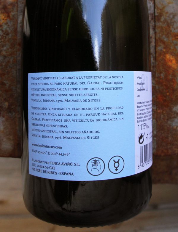Gentlemant Malvasia Sitges 2014 vin blanc petillant Clos Lentiscus Manel Joan Nuria Avinyo 3 1 scaled