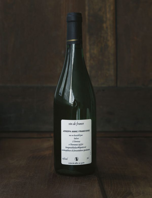 Joseph Anne Francoise vin naturel blanc 2015 Les Vignes de Babass 2