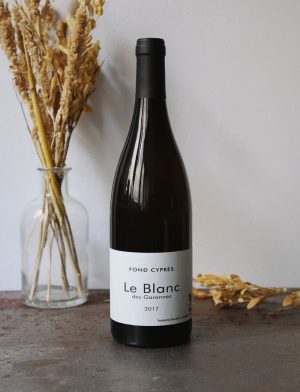 Le Blanc de Garennes vin naturel blanc 2017 Domaine Fond Cypres 1