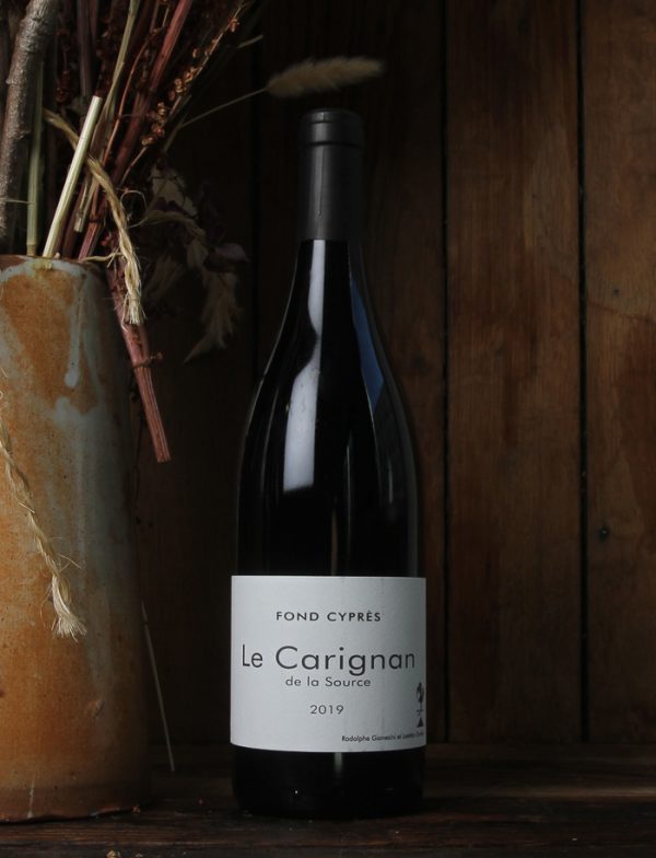 Le Carignan de la Source vin nature rouge 2019 Fond Cypres 1