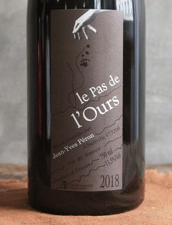 Le Pas de l Ours vin naturel rouge 2018 Jean Yves Peron 2