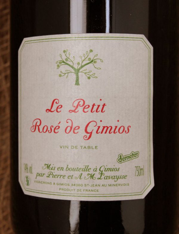 Le Petit Rose de Gimios vin naturel rose 2012 Le Petit Domaine de Gimios 2