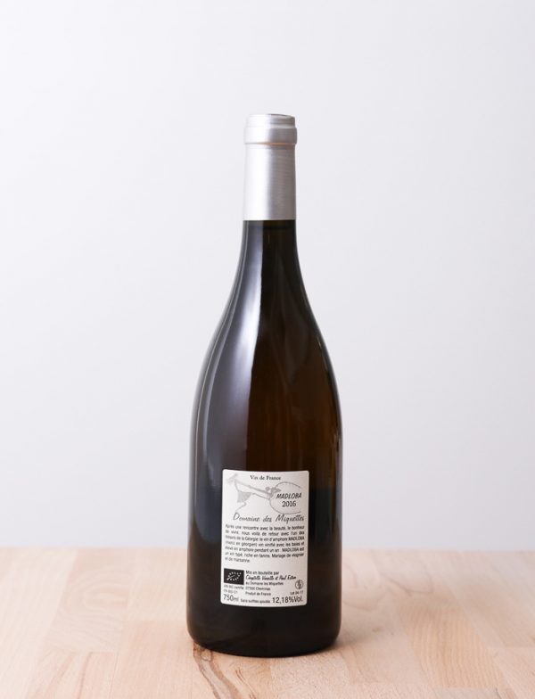 Madloba vin naturel blanc 2016 Domaine des Miquettes 2