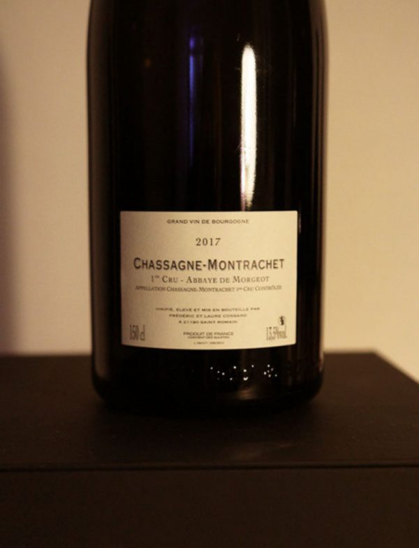 Magnum Chassagne Montrachet 1er Cru Abbaye de Morgeot vin naturel blanc 2017 Domaine de Chassorney Frederic Cossard 3