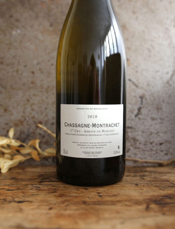 Magnum Chassagne Montrachet 1er Cru Abbaye de Morgeot vin naturel blanc 2018 Domaine de Chassorney Frederic Cossard 3