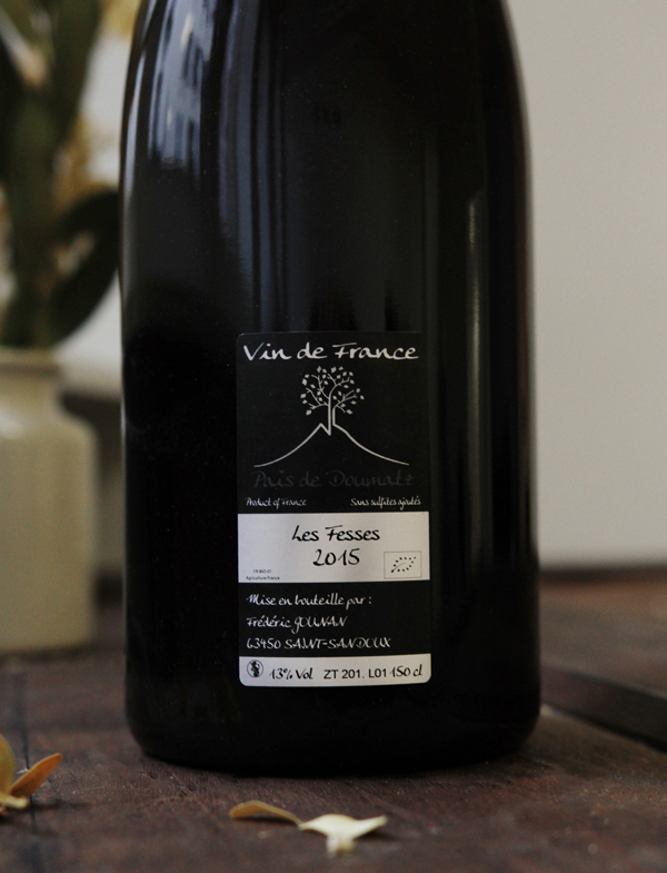 Magnum Les Fesses vin naturel blanc 2014 Frederic Gounan Vignoble de l Arbre blanc 2