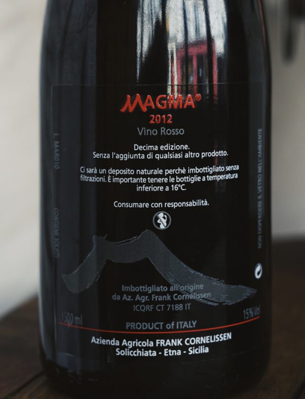 Magnum Magma vin rouge 2012 Frank cornelissen 2