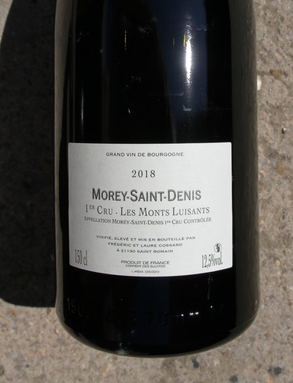 Magnum Morey Saint Denis 1er Cru Les Monts Luisants vin naturel rouge 2018 Domaine de Chassorney Frederic Cossard 3