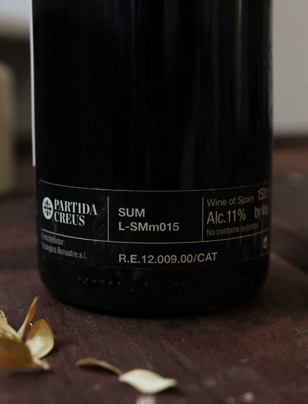 Magnum SM Sumoll vin naturel rouge 2015 partida creus 2
