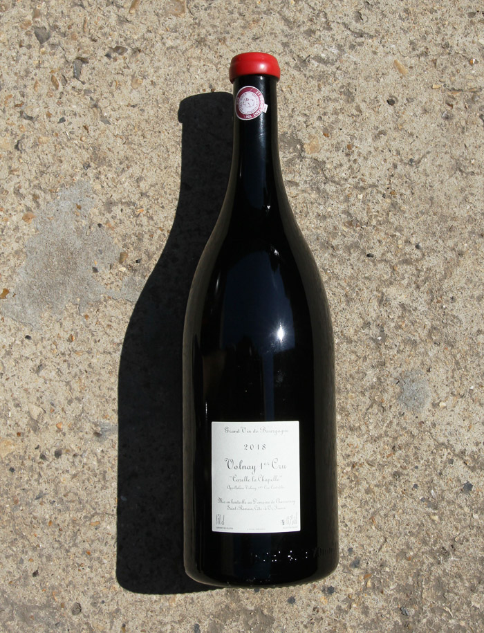 Magnum Volnay 1er cru Carelle sous la Chapelle vin naturel rouge 2018 Domaine de Chassorney Frederic Cossard 2