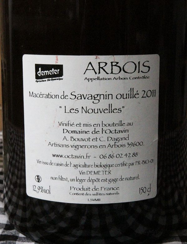 Magnum zeste de savagnin vin blanc 2011 domaine de l octavin alice bouvot 3