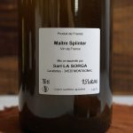 Maitre Splinter vin naturel blanc 2019 Antony Tortul La Sorga 4