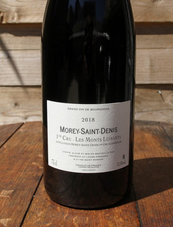Morey Saint Denis 1er Cru Les Monts Luisants vin naturel rouge 2018 Domaine de Chassorney Frederic Cossard 3