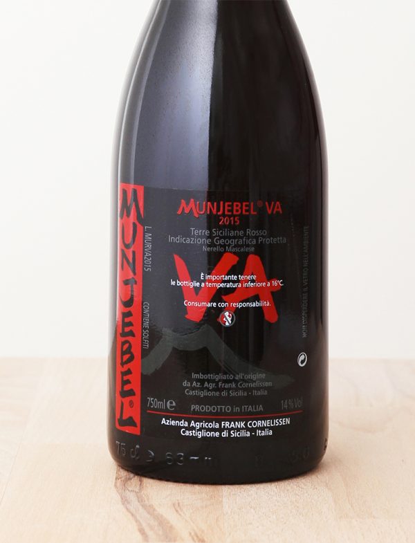 Munjebel VA vin rouge 2015 Frank Cornelissen 2