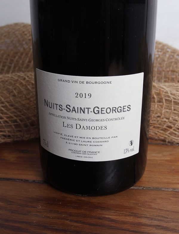 Nuit saint georges les damodes 2019 vin naturel rouge frederic cossard 2