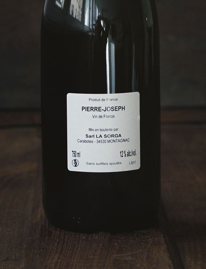 Pierre Joseph vin blanc 2017 la sorga antony tortul 3