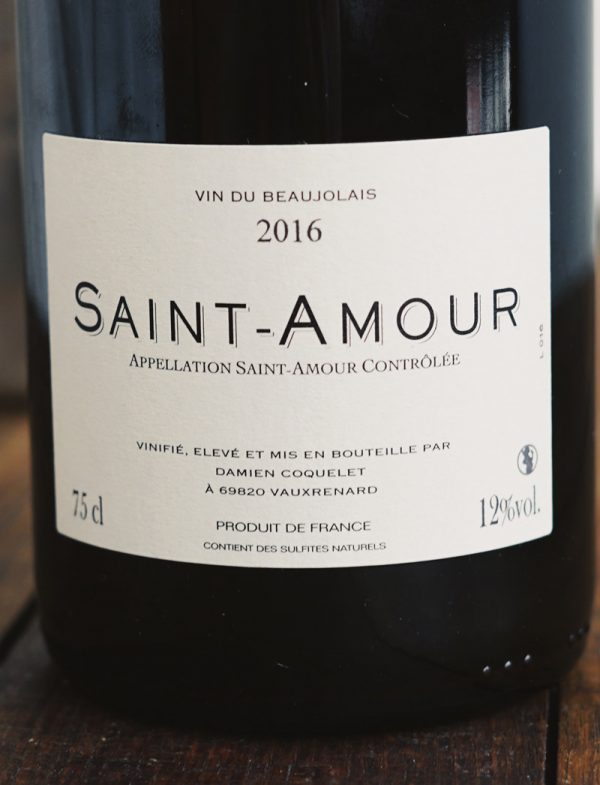 Saint Amour vin naturel rouge 2016 Domaine de Chassorney Frederic Cossard 3