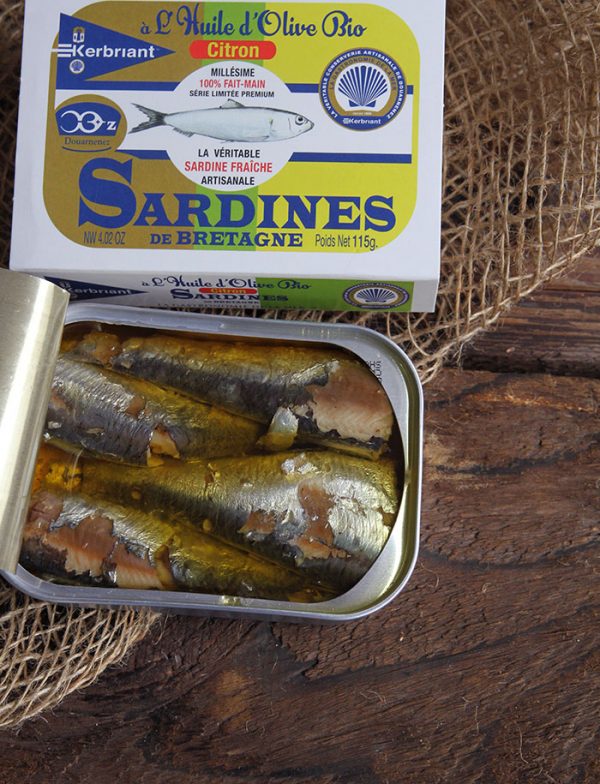 Sardines a l huile d olive et au citron bio 3