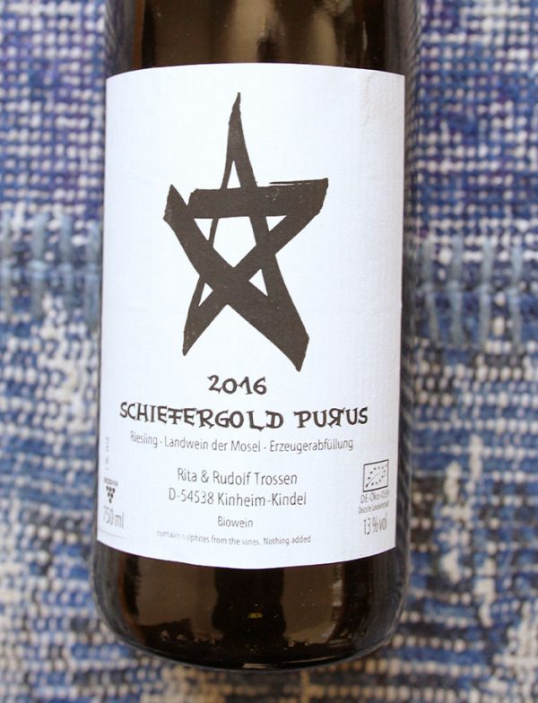 Schiefergold Purus Riesling vin naturel blanc 2016 Domaine Ruth Lewandowski 2