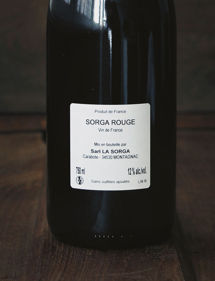 Sorga rouge vin rouge 2016 La Sorga antony tortul 3