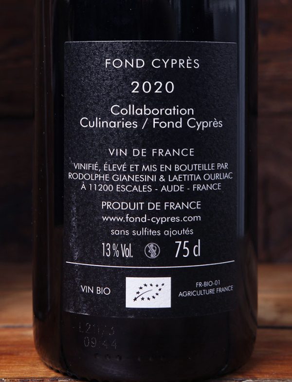 Toile de Fond Cuvee vin naturel Rouge 2020 Fond Cypres 3