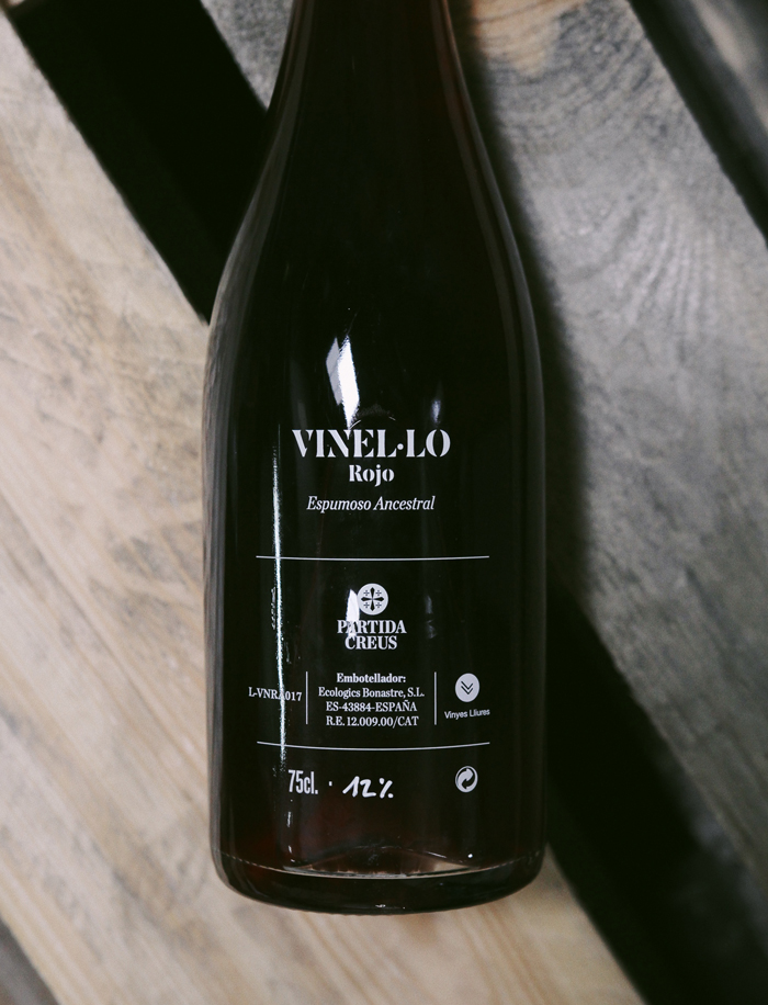 VN Vinel lo Ancestral vin naturel rouge petillant 2017 partida creus 2