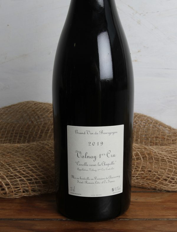 Volnay 1er Cru Carelle sous la chapelle 2019 vin naturel rouge frederic cossard chassorney 2