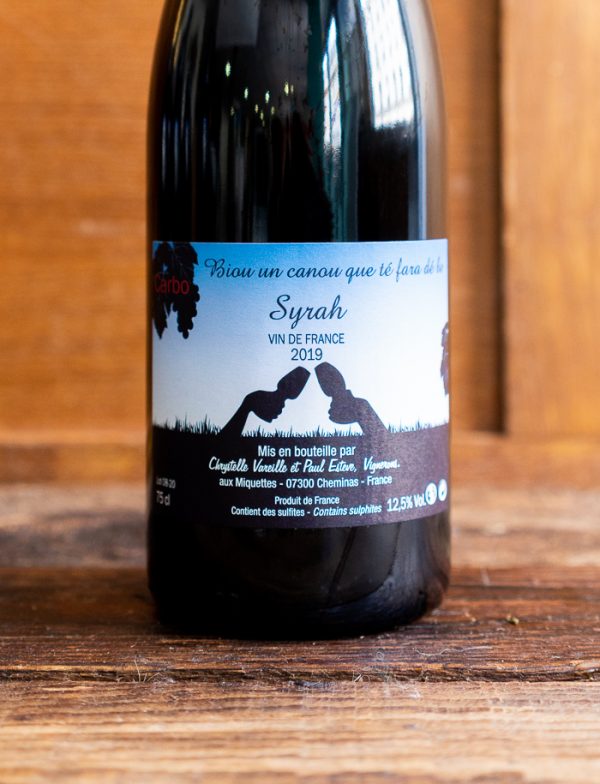syrah vin naturel rouge 2019 domaine des miquettes 2