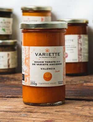 Sauce tomate bio de variete ancienne Valencia 1