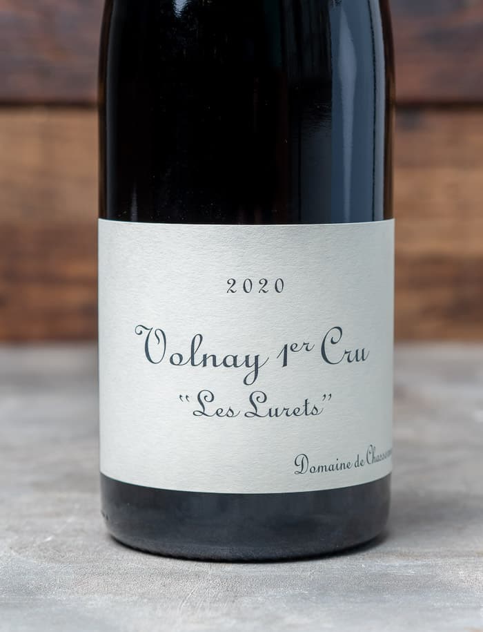 Domaine de Chassorney Volnay 1er Cru Les Lurets vin naturel Rouge 2020 2 1