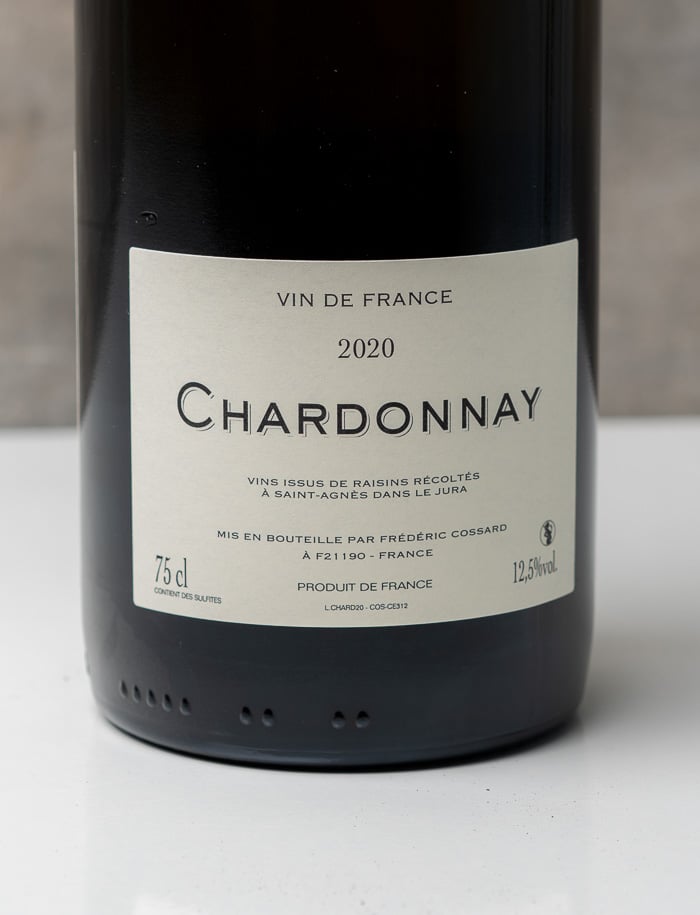 Frederic Cossard Chardonnay vin naturel Blanc 2020 3